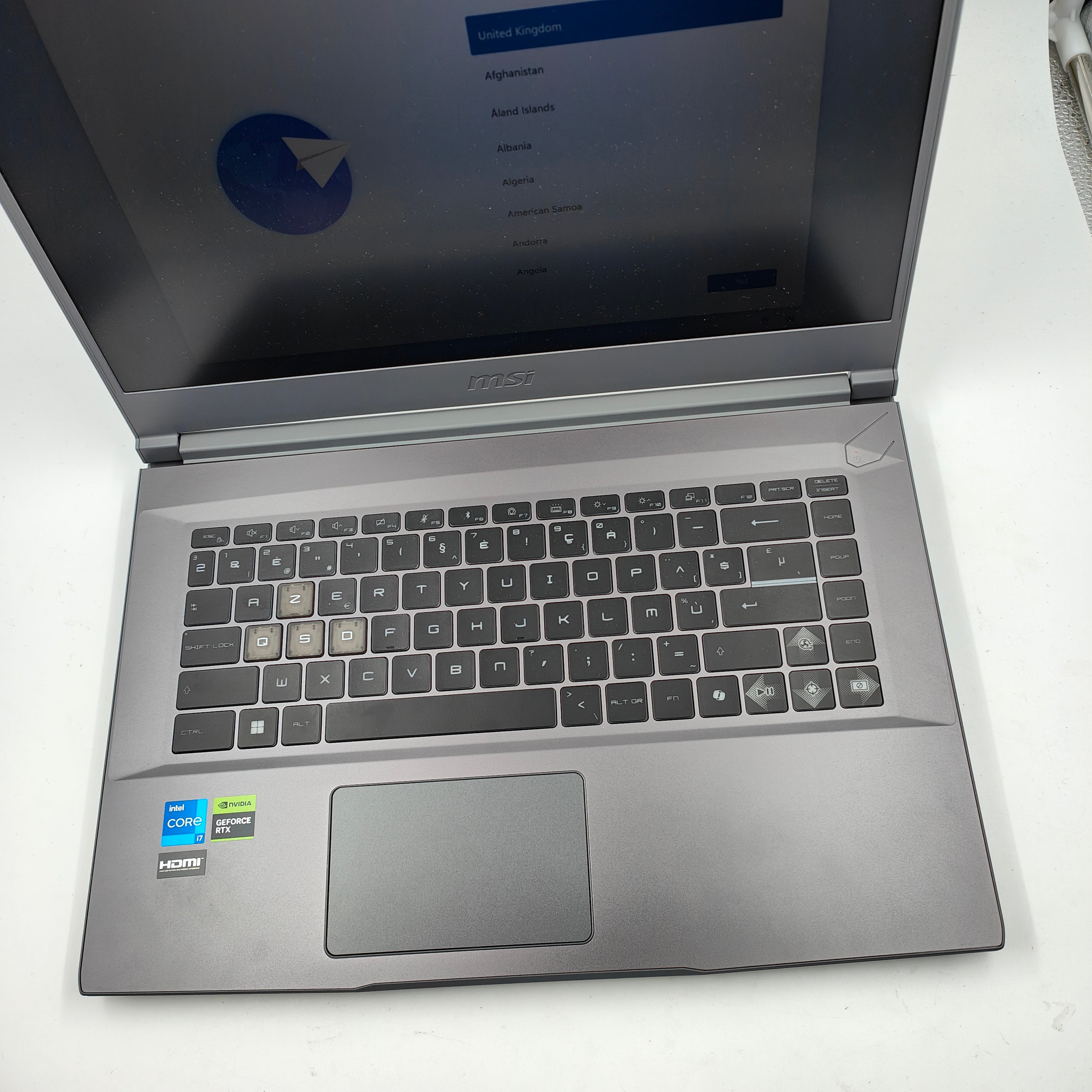 MSI Thin 15 B13VE-2052BE AZERTY