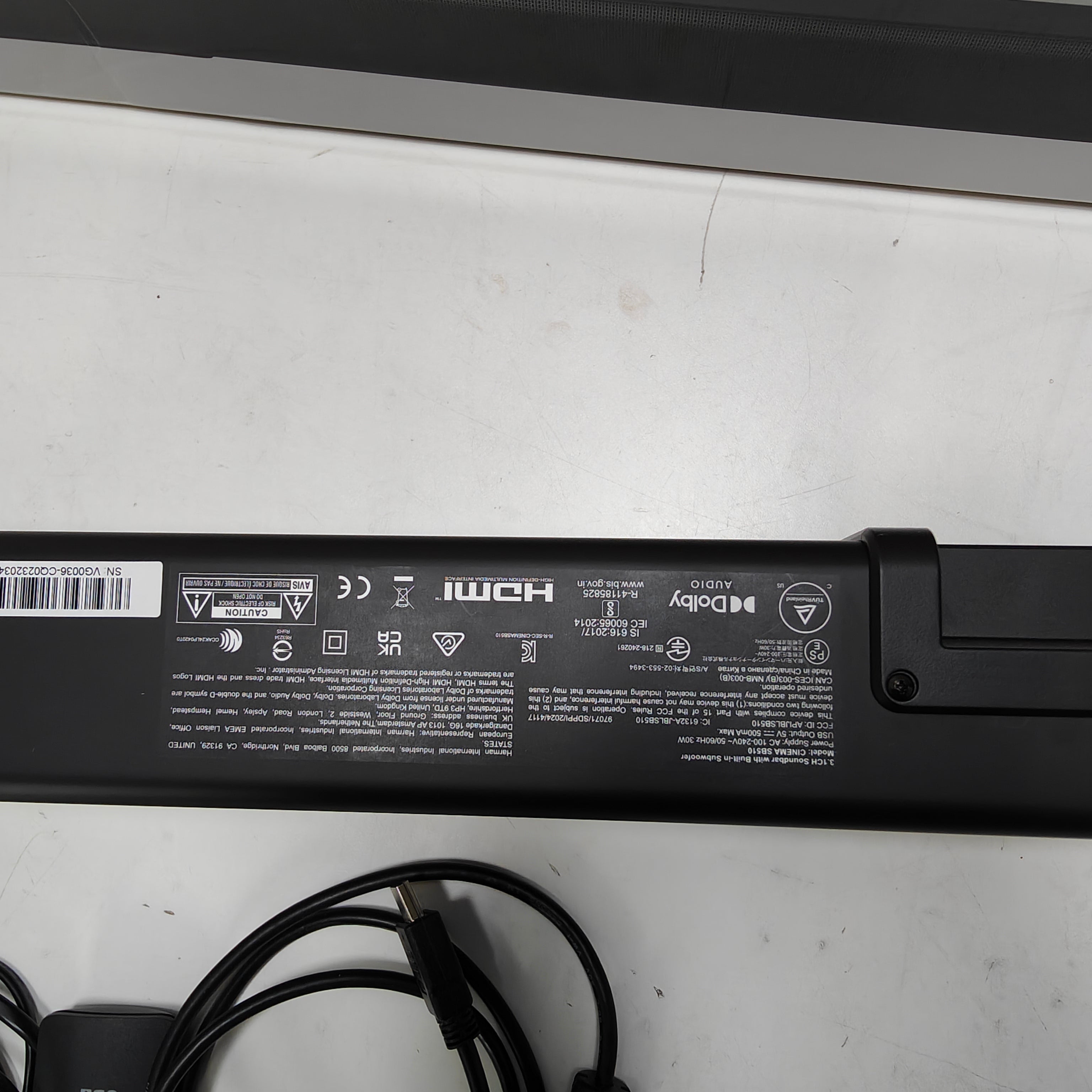 JBL SB510 Zwart