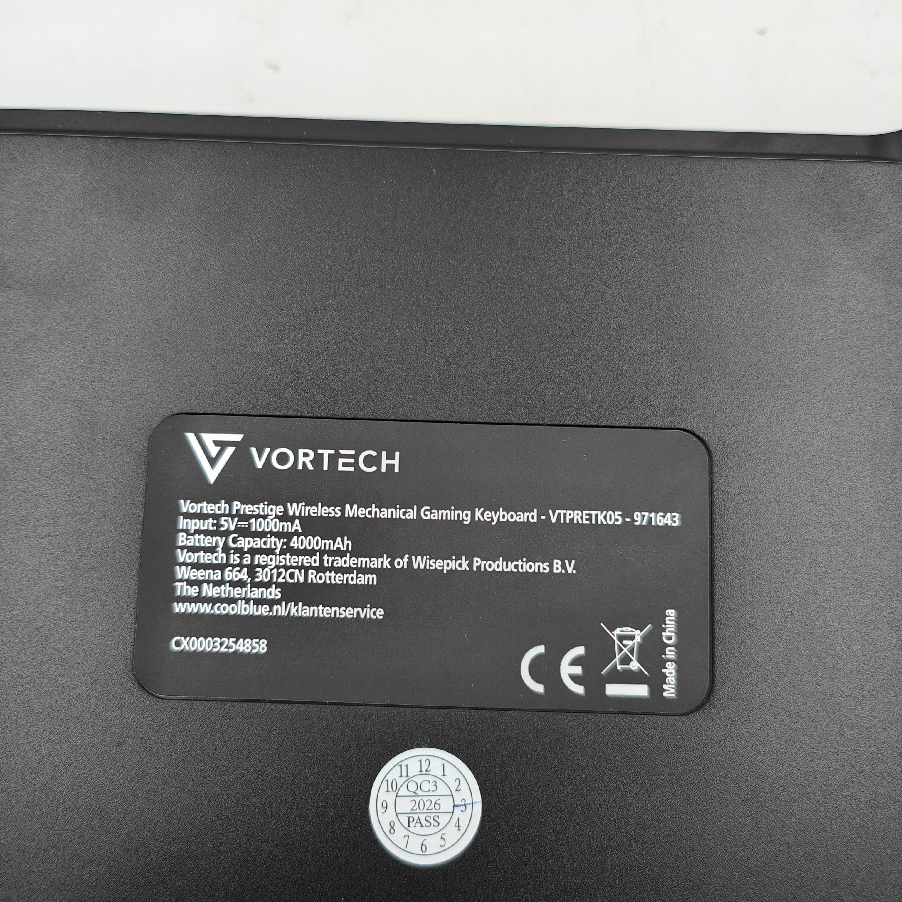 Clavier gaming mécanique sans fil Vortech Prestige QWERTY