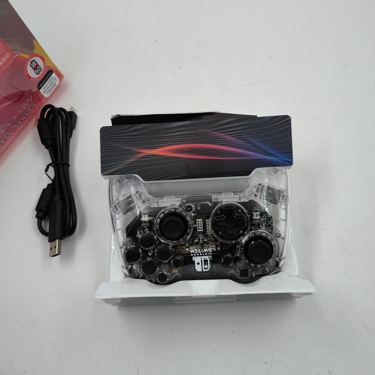 PDP Afterglow manette Deluxe sans fil Nintendo Switch argent