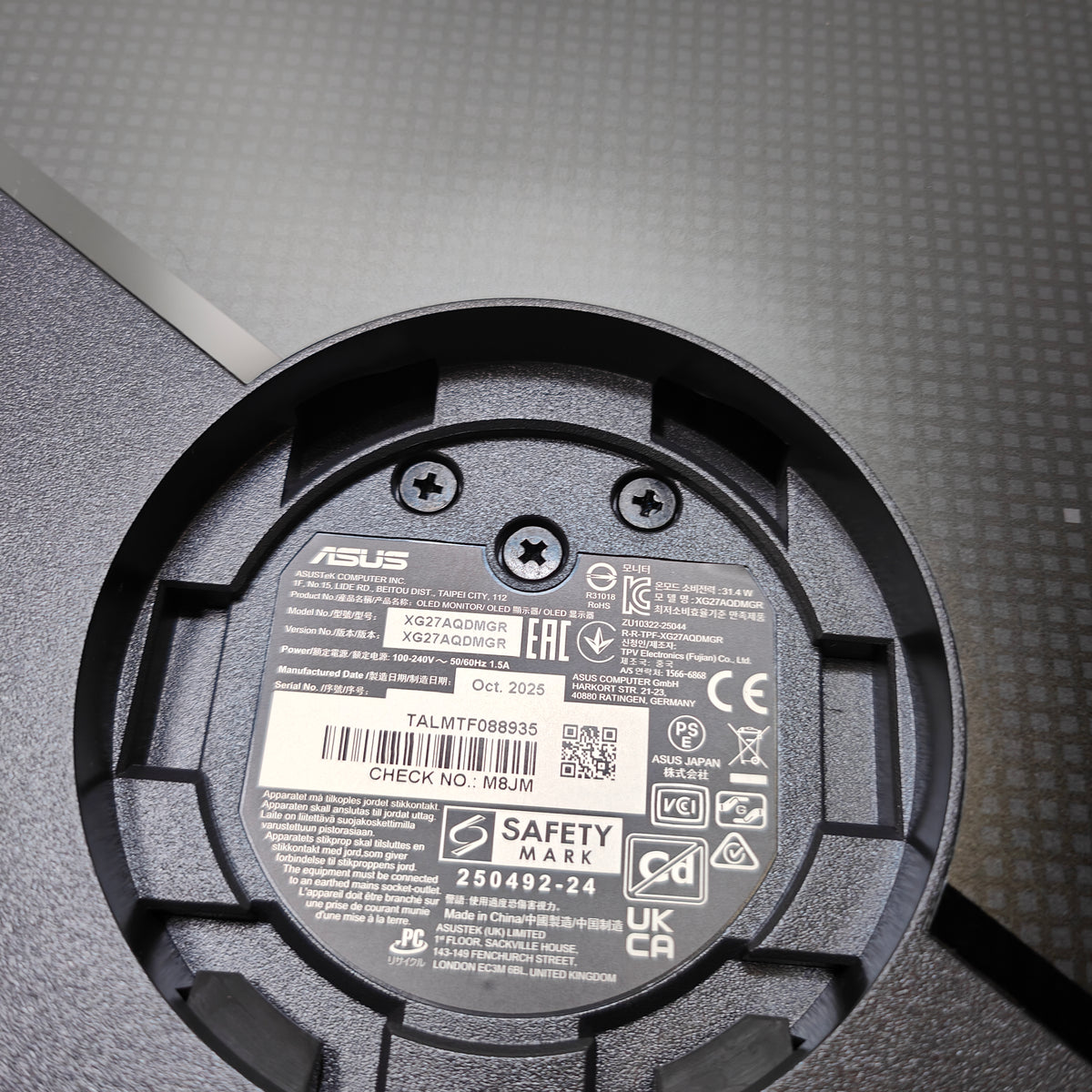 Asus ROG Strix WOLED XG27AQDMGR